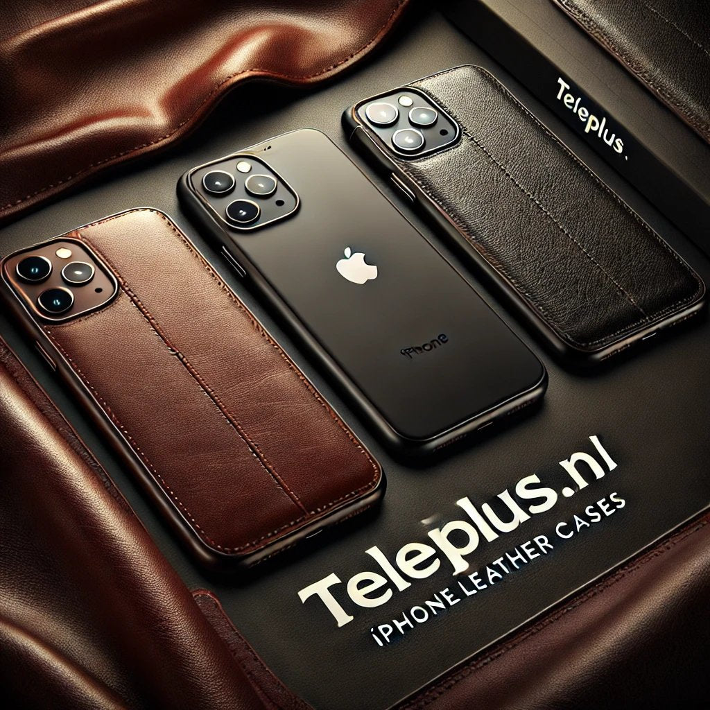 Brown leather wallet-style phone case for an iPhone with a triple camera cutout.