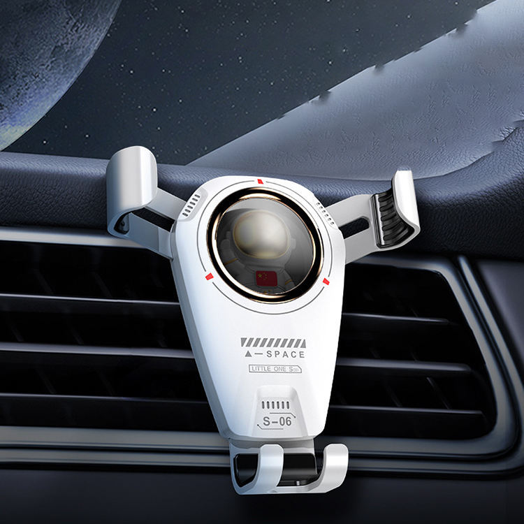 Suport pentru telefon auto universal multifuncțional de 360 ​​de grade Astronaut TEMPORT TEMA TEMĂ PENTRU TELEFON TELEFON DE VERIFICARE A AERULUI DE AEL PENTRU A MASIN CU CEL MAI MULTE CLIP DE Cârlig metalic,