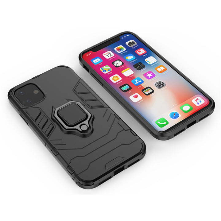 Black Panther Ring Holder Phone Case Shockproof Cover