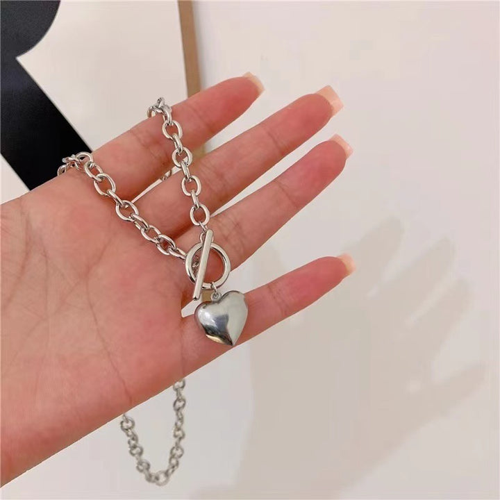 Women's Heart Pendant O-shaped Bracelet