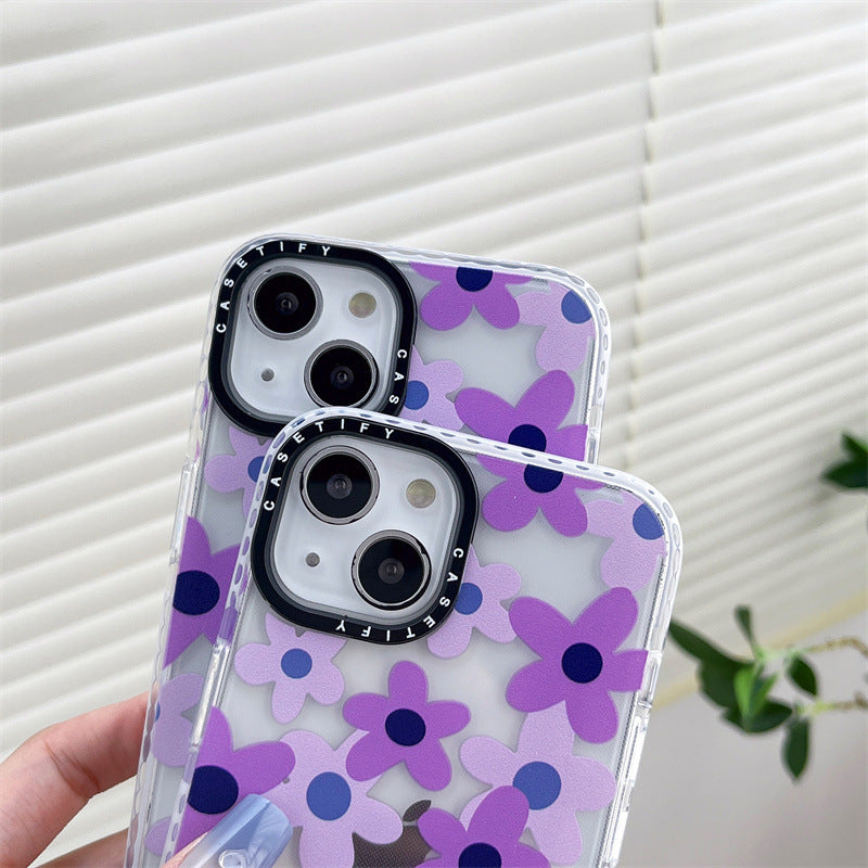 Purple Flowers For Ip13Pro Mobile Phone Case