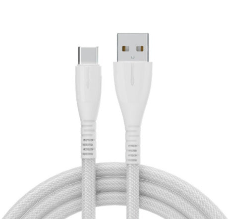 Quick Charge QC30 Charging Cable Nylon Braided Mobile Phone USB Cable With Indicator Light