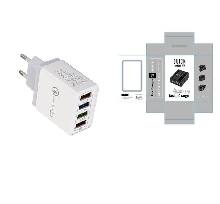 Încărcător USB Quick Charge 3.0 4 Adaptor pentru telefon pentru tabletă Portabil Portabil Mobile încărcător rapid