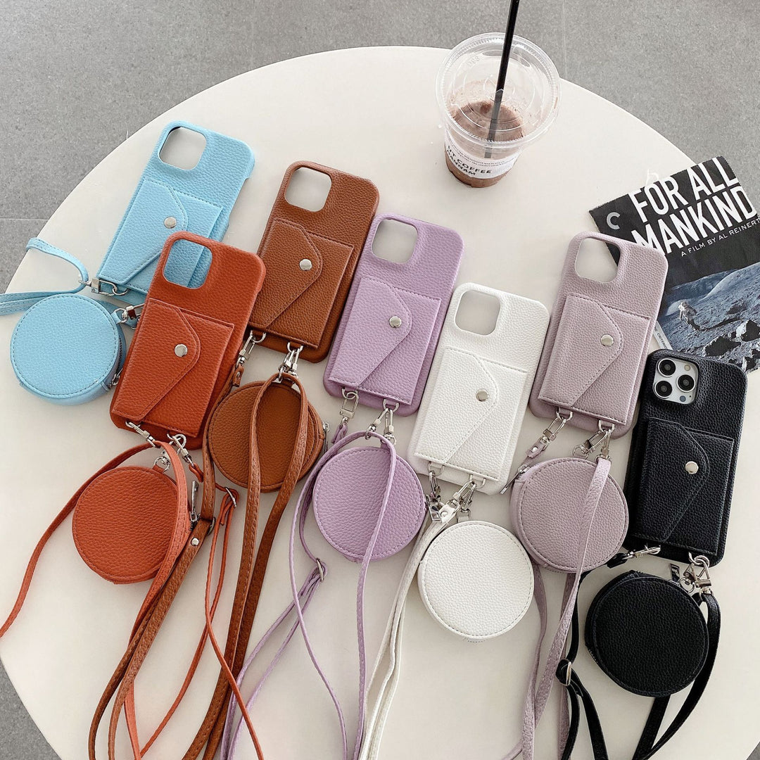 Holder Card Coin Purse Crossbody Telefon