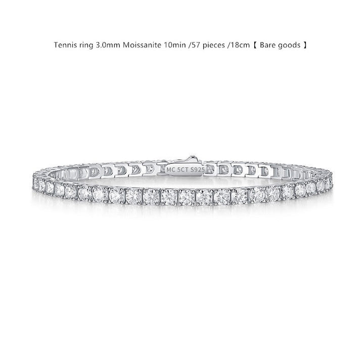 Sterling Silver D Color Moissanite Brățară pentru femei