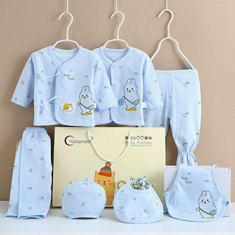 Pure Cotton Baby Clothes Spring And Autumn Summer Children Gift Box Set