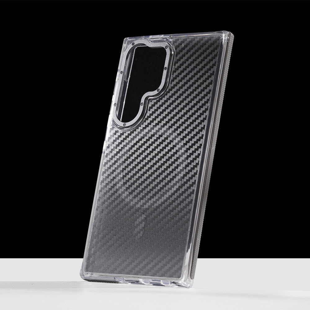 Carbon Fiber Pattern Drop-resistant Anti-slip Anti-fingerprint Phone Case