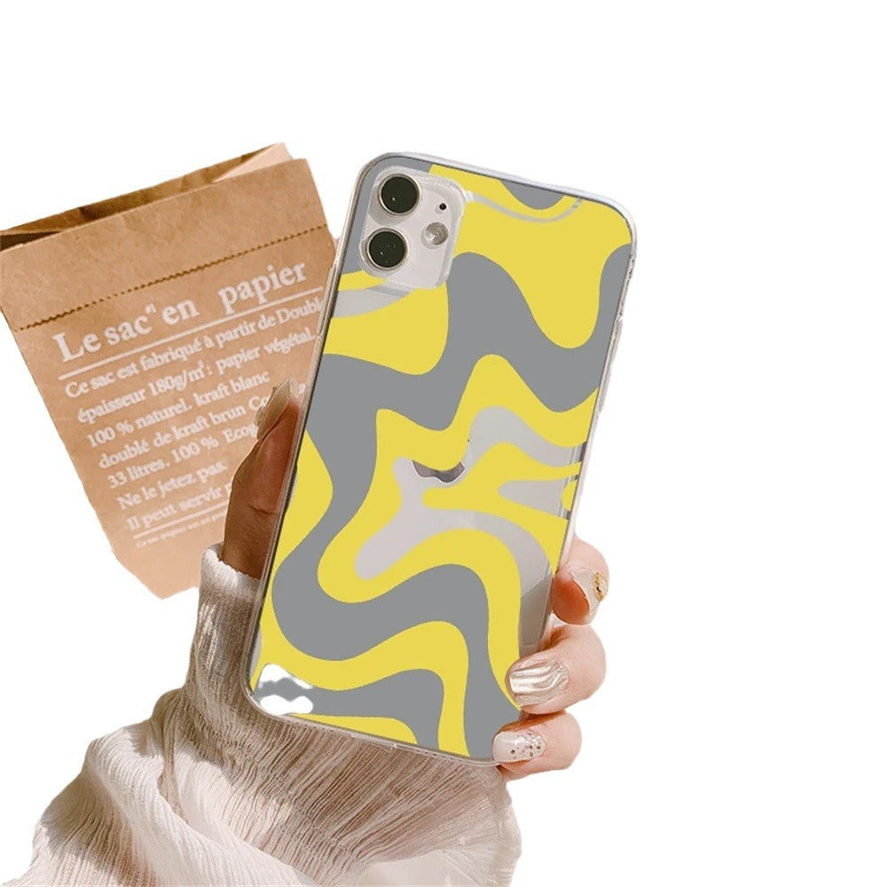 Striped Wave Transparent Phone Case