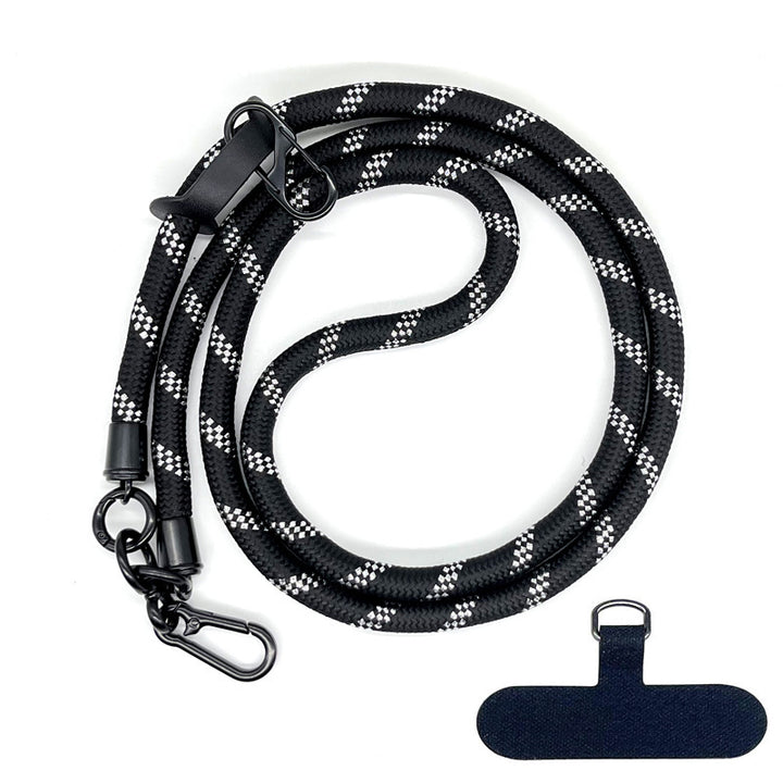 10 mm Climbing Rope Telefon mobil Garnitură Lankard Garnitură reglabilă Crossbody Telefon mobil curea cu Curea de cameră cu curea de cameră anti-pierdere a gâtului