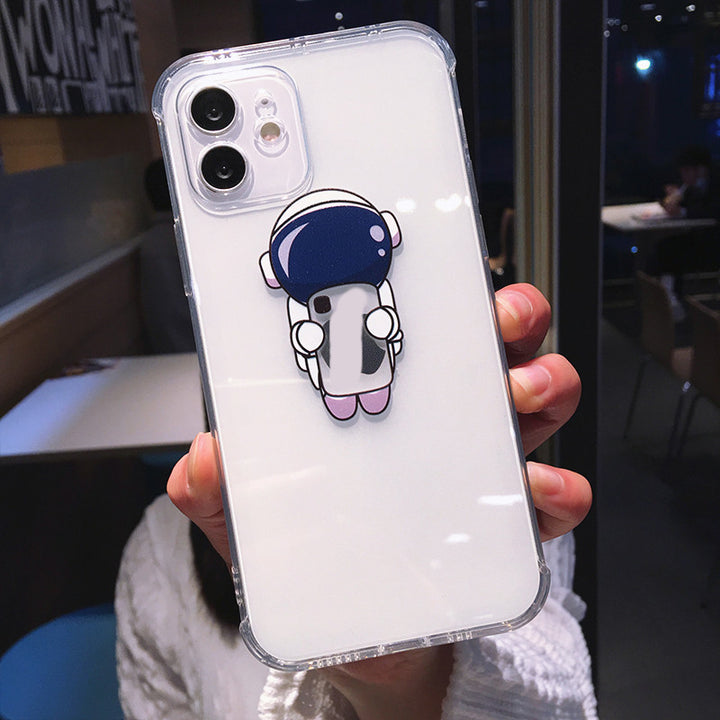 Cartoon Astronaut Mobile Phone Case Transparent