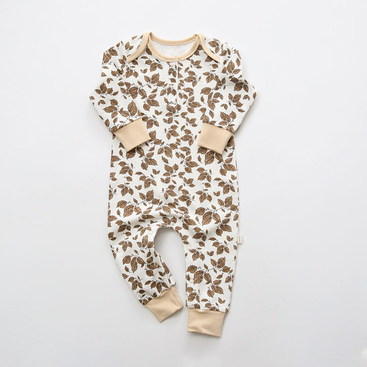 Infant Print One Piece Collar Cotton Comfort Romper