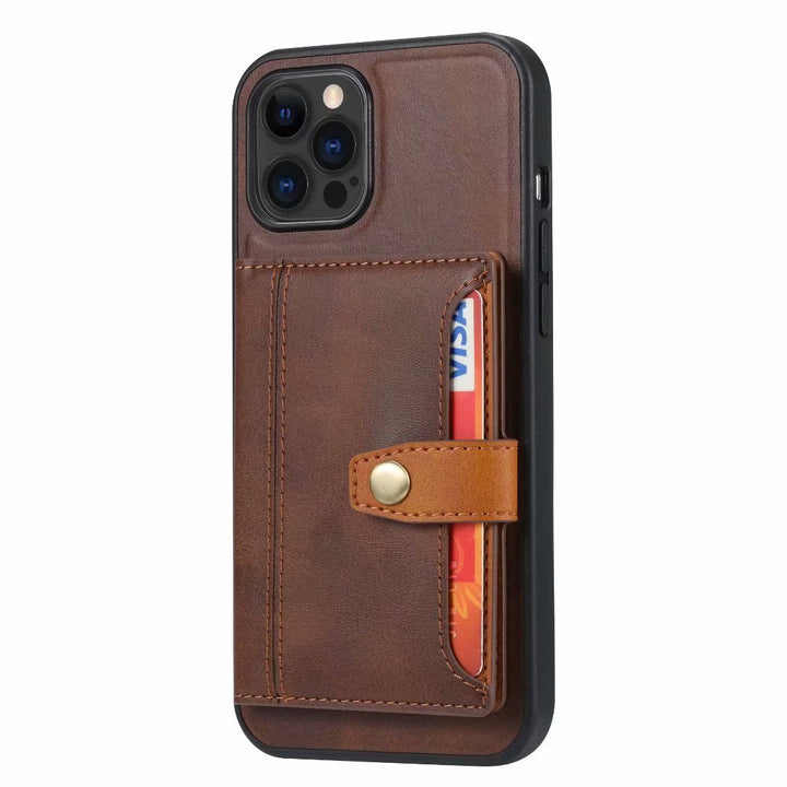 Fashion Personality Mobile Phone Card Leather Case