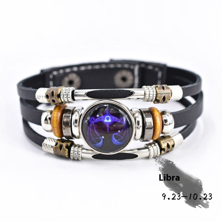 Personalized Three-layer Woven Beads Leather Bracelet