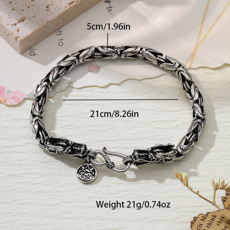 Retro Hip Hop Dragon Bracelet Men's Personalized Hip Hop