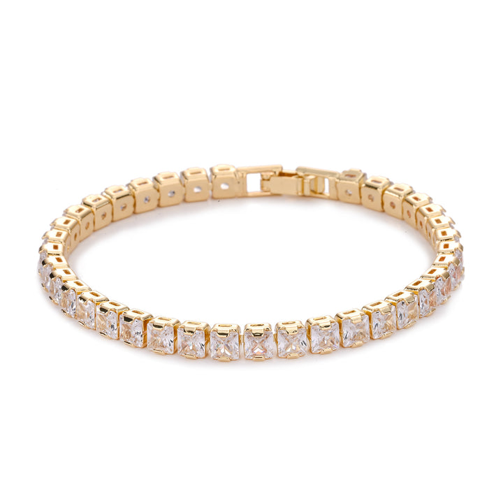 European And American Full Diamond 4mm Zircon Tennis Bracelet