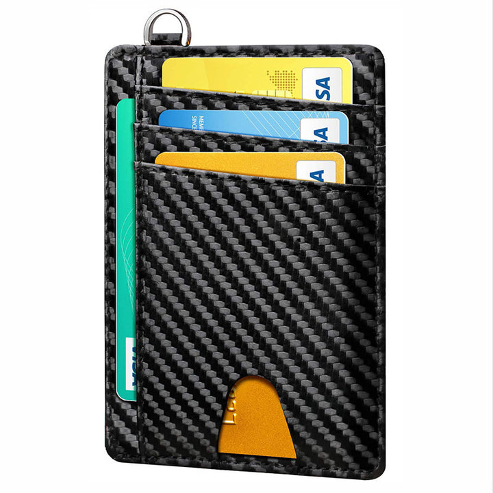 Men's Leather RFID Anti-theft Card Swiping Bag