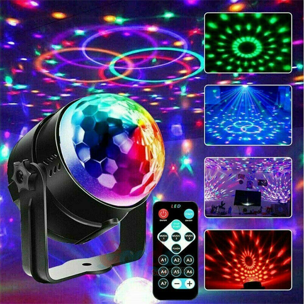 DISCO PARTIE LUMINI STROBE LED DJ Ball Sound Activat Bulb Dance Lampa