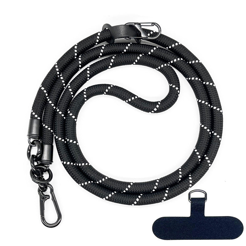 10 mm Climbing Rope Telefon mobil Garnitură Lankard Garnitură reglabilă Crossbody Telefon mobil curea cu Curea de cameră cu curea de cameră anti-pierdere a gâtului