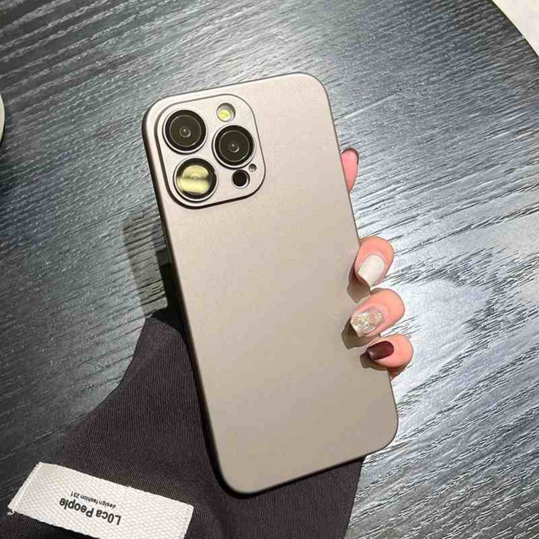 Simple Solid Color Anti Fall Cover Ultra-thin Frosted