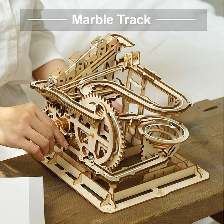 3D DIY Wooden Puzzle Roller Coaster Children's Toys