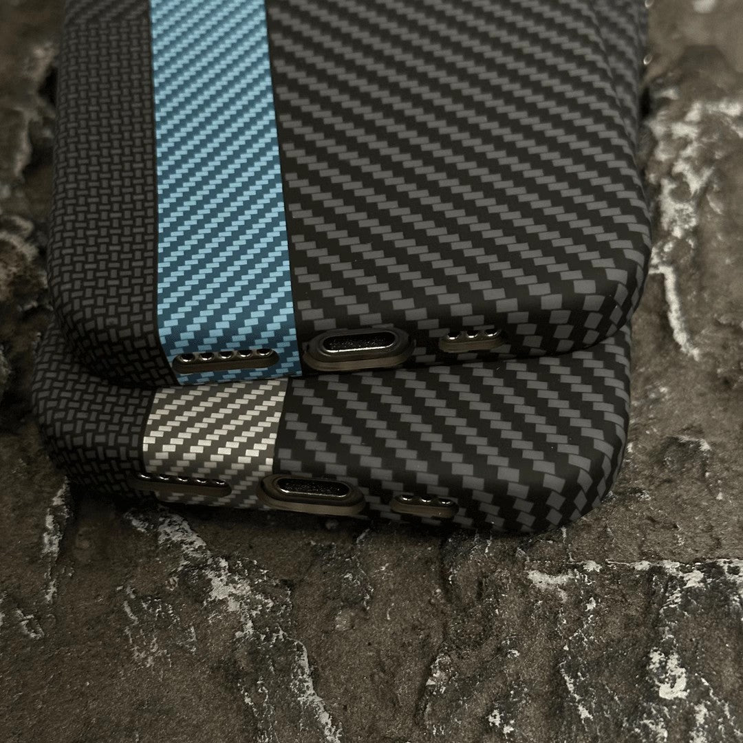 Applicable To IPhone15 Carbon Fiber Grain Magnetic Phone Case