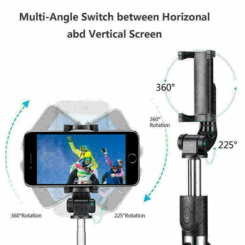 Potriviți telescopul telescopic Stick Bluetooth Tripod Monopod Suport pentru telefon