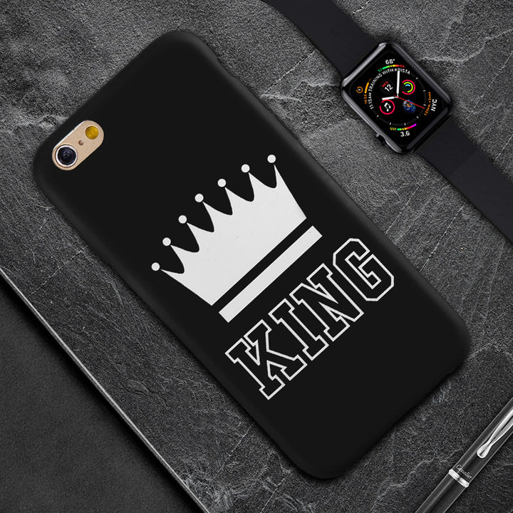 Crown King personalizat pictat carcasă de telefon simplu