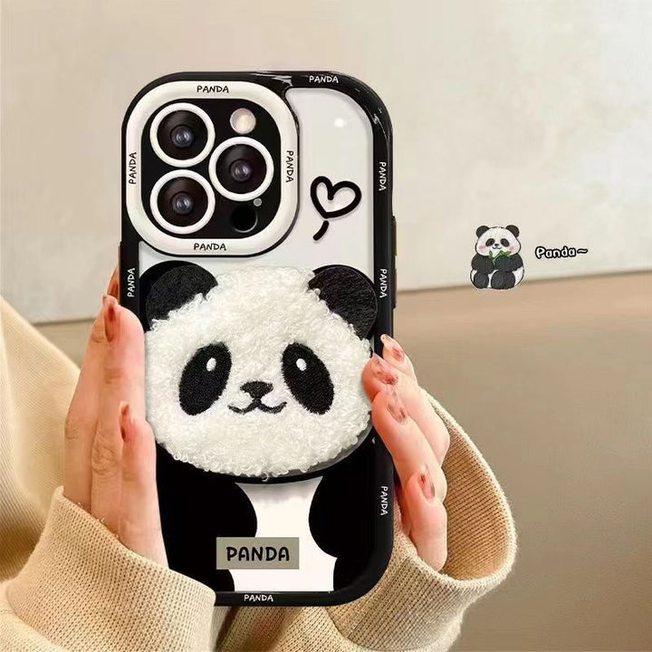 PLUSH PANDA CAZĂ DE TELEFONATĂ DE RESISTANTĂ DE DREPTURI