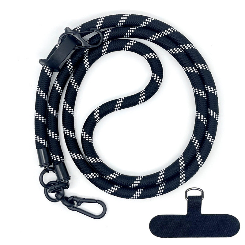 10 mm Climbing Rope Telefon mobil Garnitură Lankard Garnitură reglabilă Crossbody Telefon mobil curea cu Curea de cameră cu curea de cameră anti-pierdere a gâtului