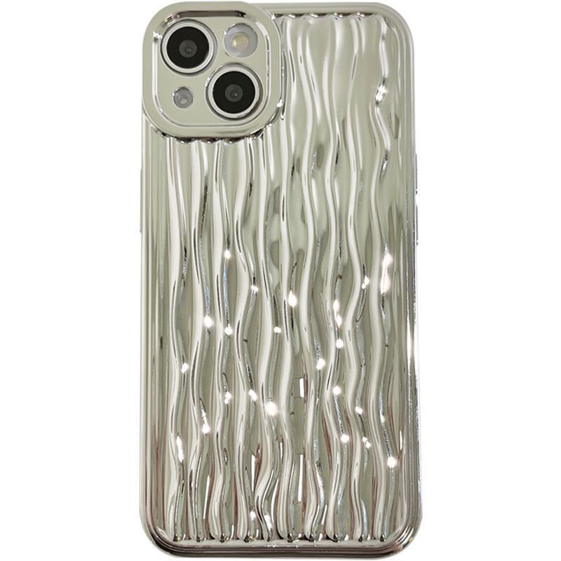 High-grade Water Ripple Phone Case Silicone Glossy Surface