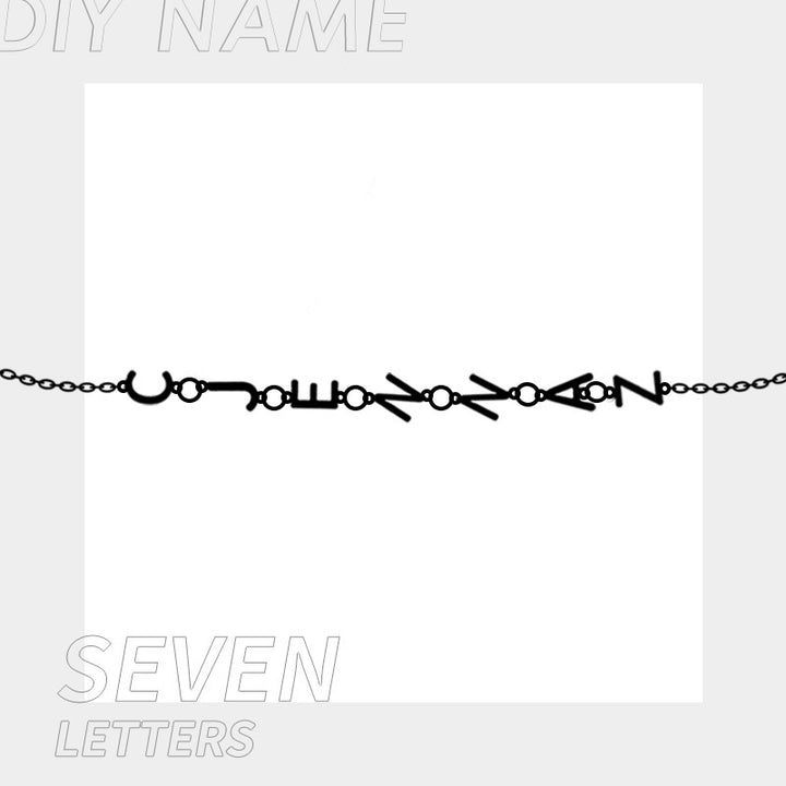 Name Bracelet DIY English Letter Stainless Steel