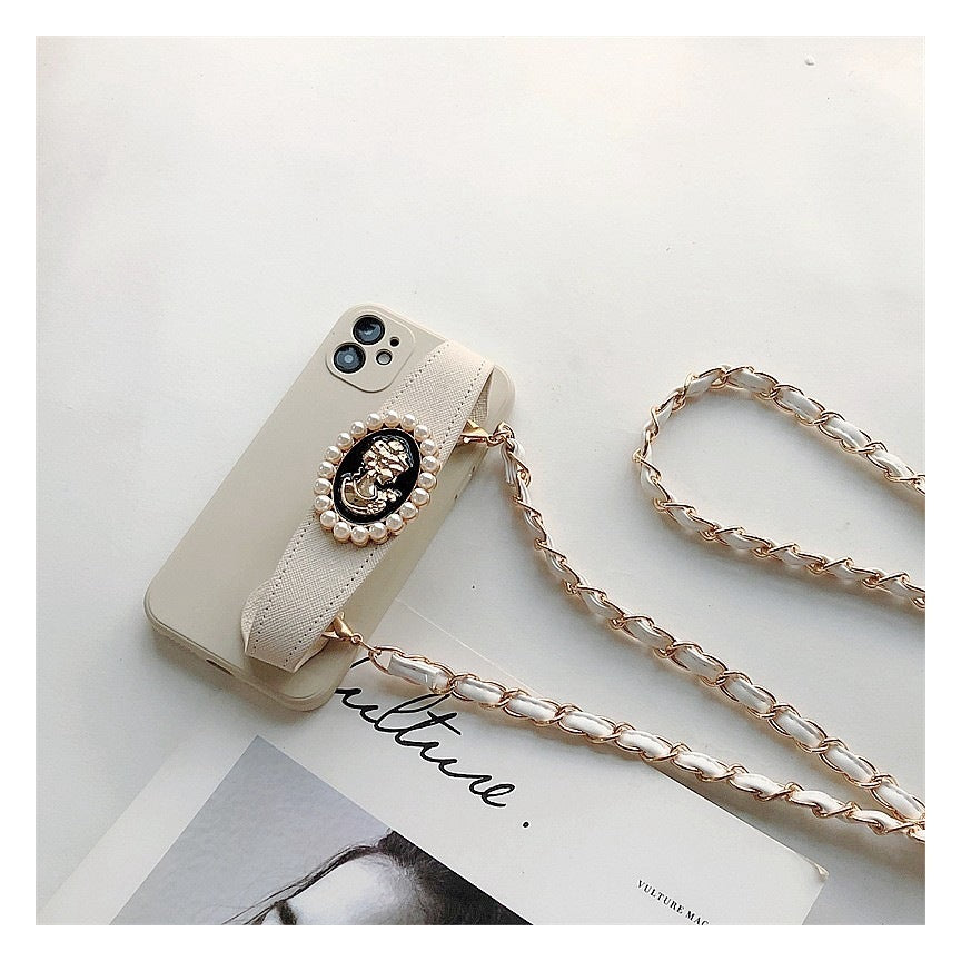 Wrist Strap Crossbody Chain Protective Case For Mobile Phones