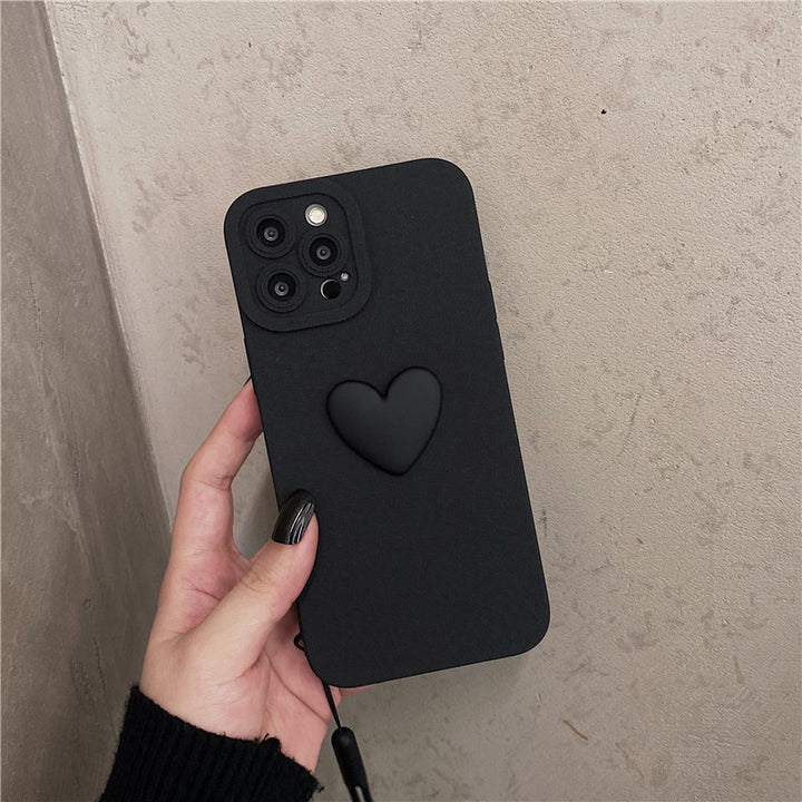 Three-dimensional Love All-inclusive Anti-fall Silicone Phone Case