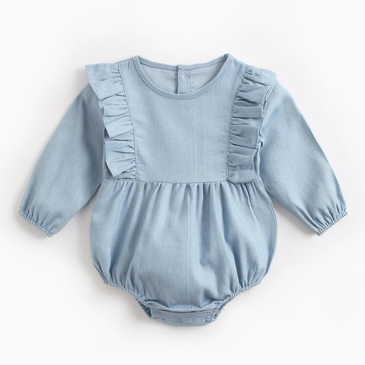 Baby Denim Clothes Bodysuit Wrap Fart Romper