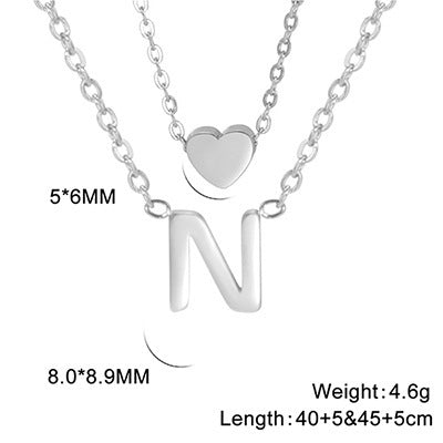 Elegant And Fashionable, Carefully Shaped 26 Letter Necklace