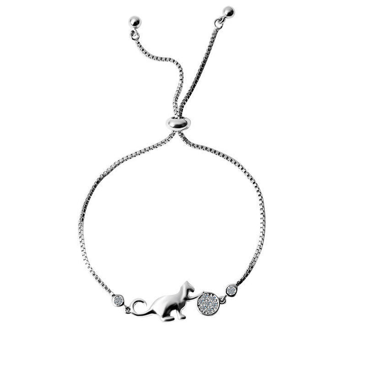 Bracelet Women's Japanese And Korean Ins Style Cat Ball Pendant Simple Cold Style Bracelet Ornament