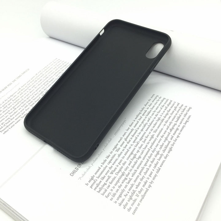 Black Matte Tpu Silicone Soft Shell Phone Case