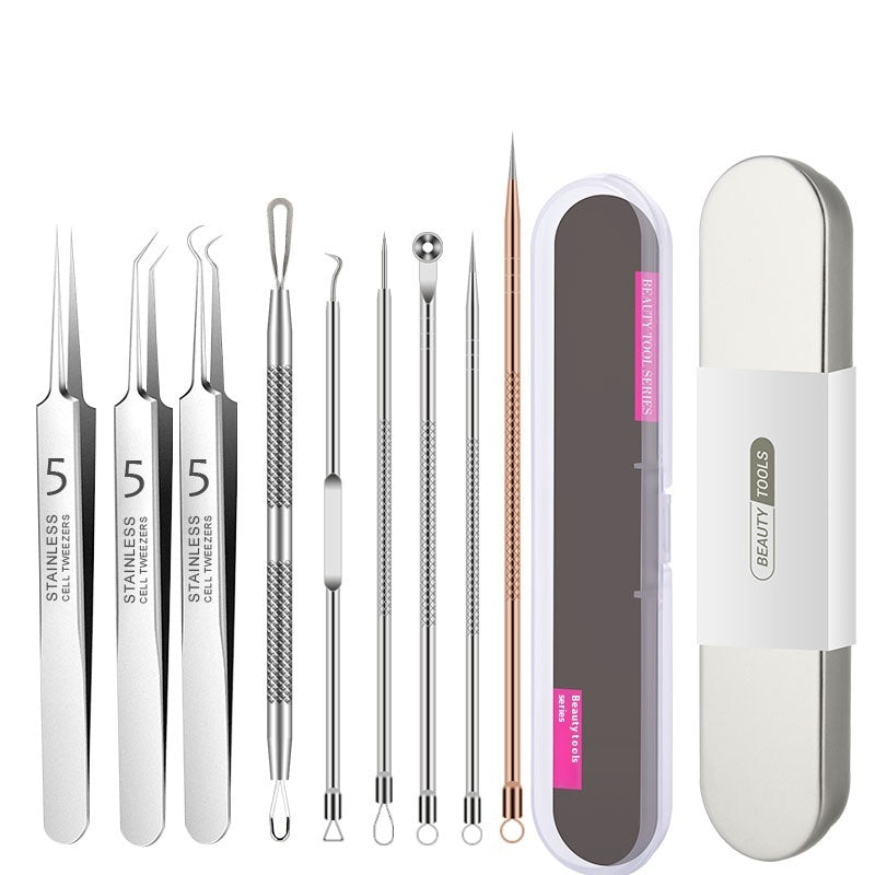 Acne Needle Set Stainless Steel Tweezers