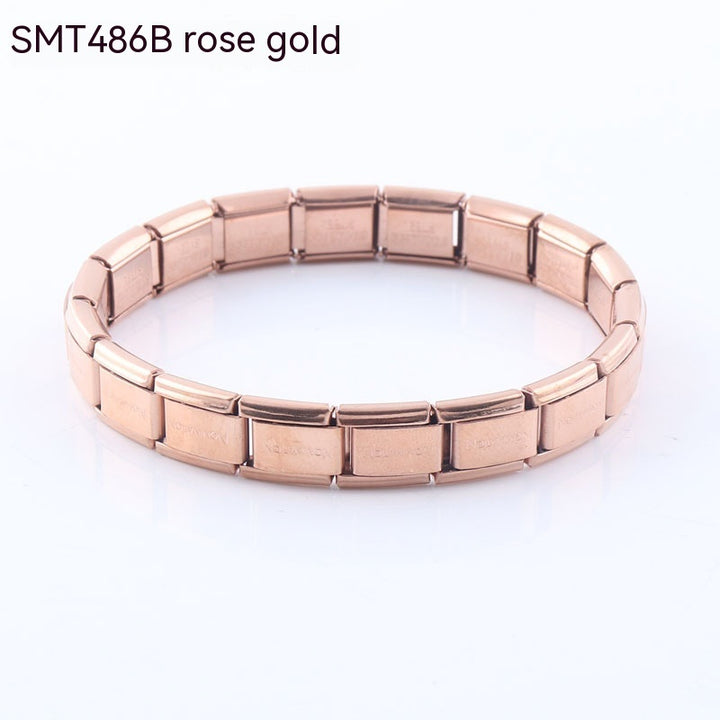 Fashion Bracelet Electroplated Stainless Steel Material Personalized Bracelet Removable