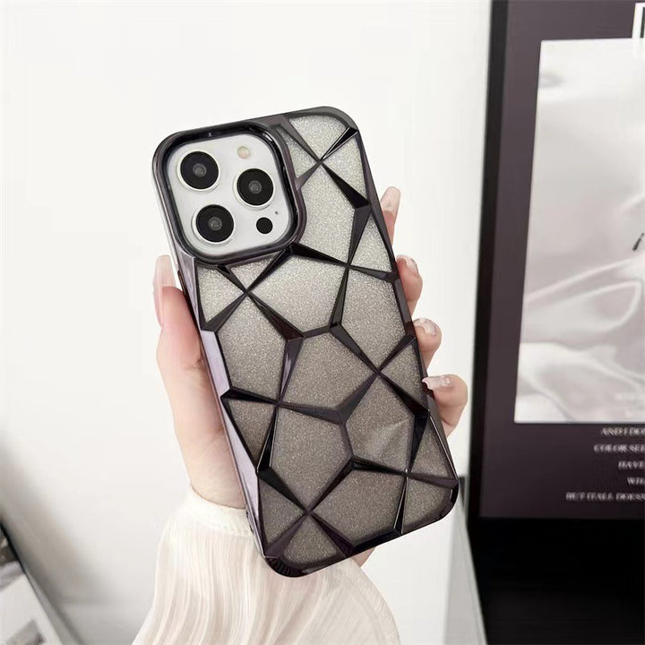 Gradient Electroplating Water Cube Phone Case