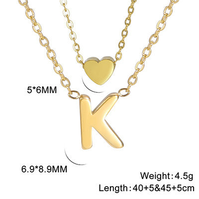 Elegant And Fashionable, Carefully Shaped 26 Letter Necklace