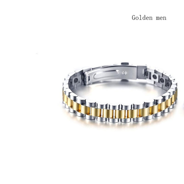 Fashion Titanium Steel Magnet Bracelet For Men And Women