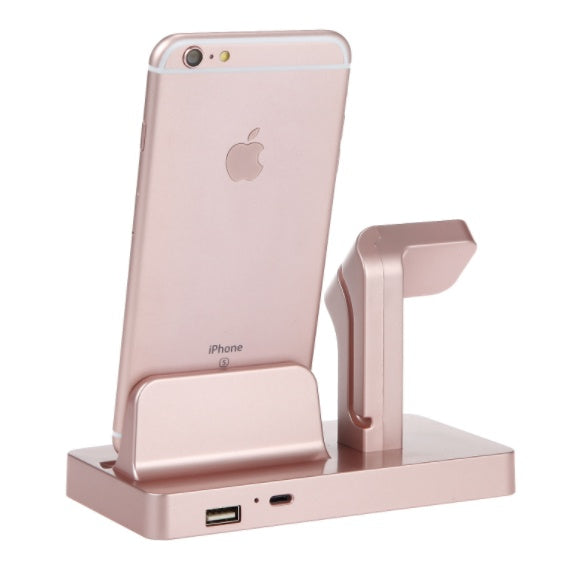 Compatibil cu Apple, compatibil cu Apple, 2 în 1 Încărcare Stație Dock Stație Desktop Cradle Stand pentru iPhone X 8 7 Plus 6s 5 5S SE pentru iPhone Watch I III Holder Charger