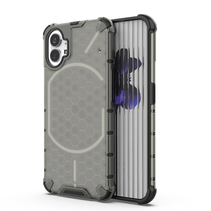 Honeycomb Drop-resistant Phone Case Transparent Creative Armor