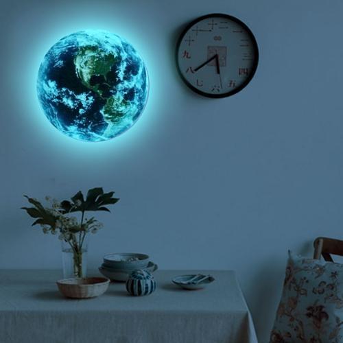 Glow in The Dark 3d Earth Wall Sticker Grand Global Transport global