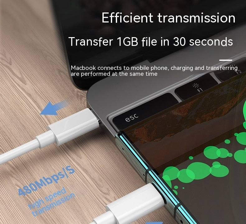 PD Fast Charge 60W Data Cable Typec To Typec Double-headed