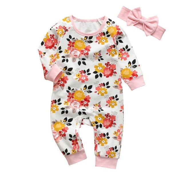 Baby print jumpsuit