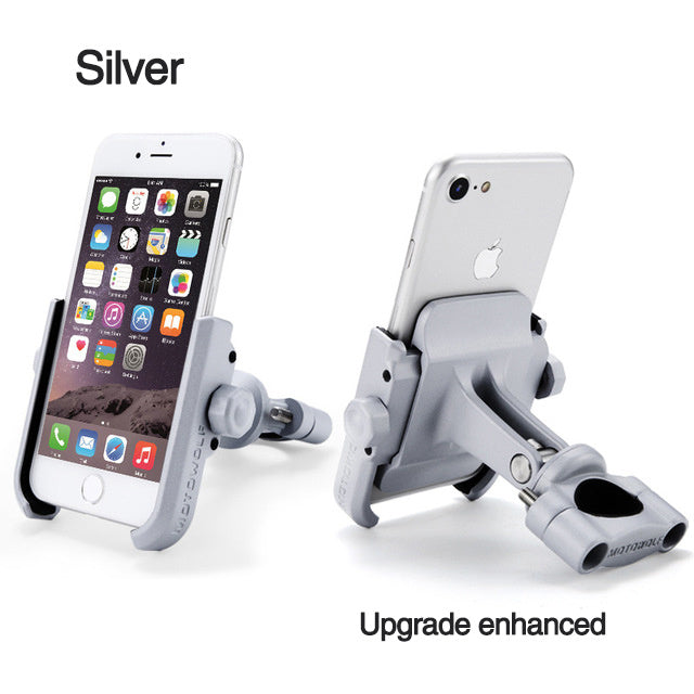 DEROACE Bicycle Phone Holder Universal Support Telephone Handlebar Mount Bracket Electric Vehicle Aluminum alloy Phones Holders