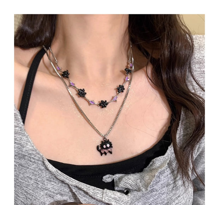 Women's Special-interest Design Cartoon Cat Necklace