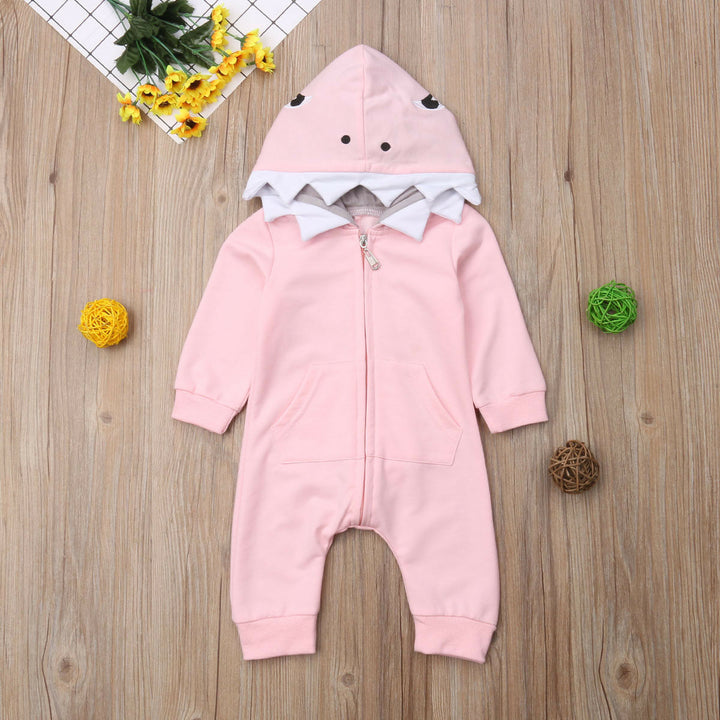 Cartoon shark hooded robes